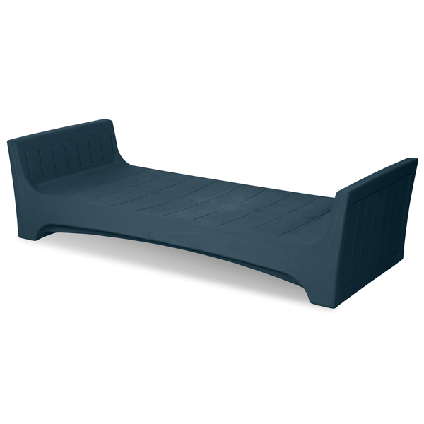 dark blue bedroom sleigh bed group home molded commercial grade