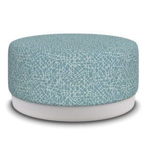 GreenGuard gold certified ballastable contraband tamper resistant easy cleanability concealed staples drip edge mix and match configurations large round ottoman autism residence common area ligature resistant