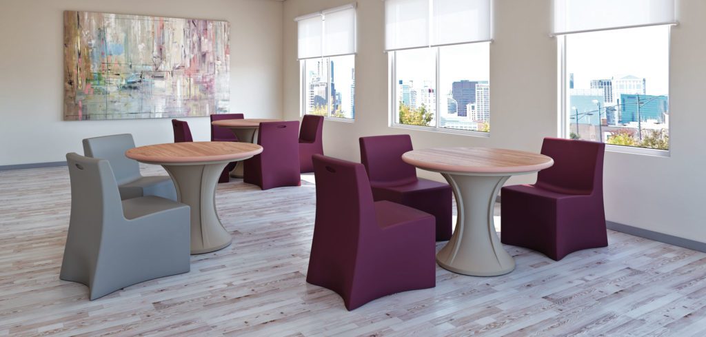 Vesta Chair Forte Table Residential Treatment Center Furniture
