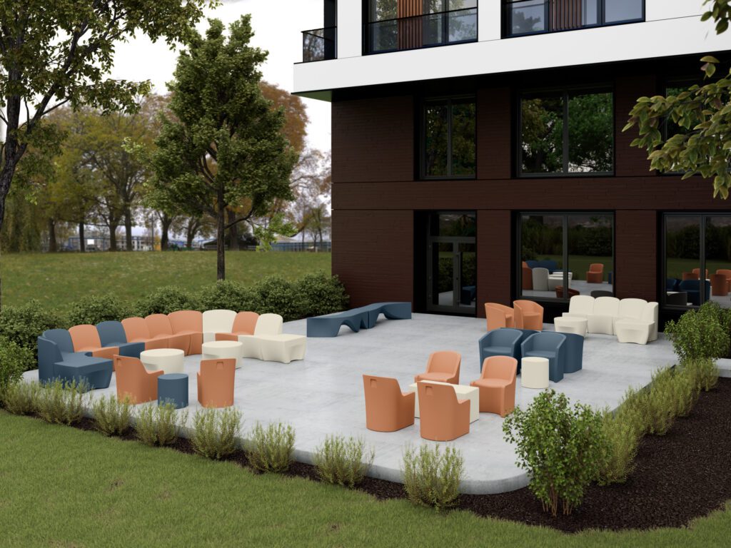 Coupe Lounge Armless | Behavioral Health Seating | Norix