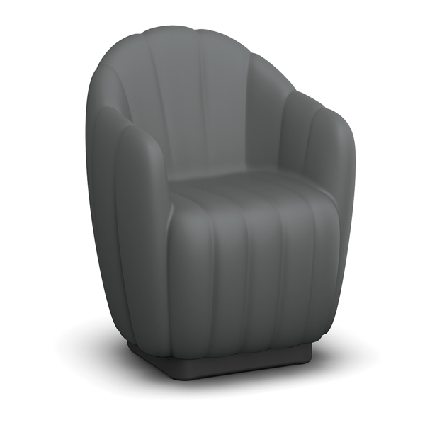 residential treatment center arm chair cushioned fluid resistant cleanability durable drip edge peeling puncture resistant custom configuration tamper resistant neuro-aesthetic soft lines humanizing institutional